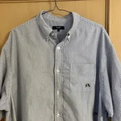 BEAMS HEART ストライプ 半袖シャツ Lのサムネイル