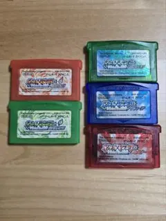 ポケットモンスター エメラルド、リーフグリーン、ファイアレッドなど5点セット