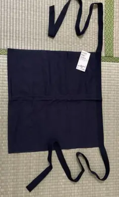 無印良品　帆前掛け　　黒、生成セットのサムネイル