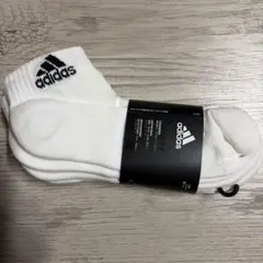 adidas ソックス ホワイト S 22〜24cm 3足セット