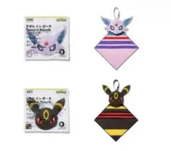 ファミマ限定　ブラッキー　エーフィ　3wayタオル ポーチ　2個セット　ポケモン