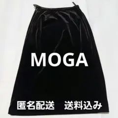 【MOGA（モガ）】ベロア タイトスカート ブラックのサムネイル