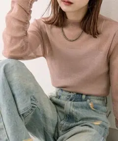mystic チュールハイネックプルオーバーのサムネイル