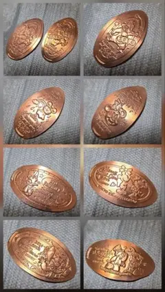 2014年限定 ディズニー スーベニアメダル 9枚 スティッチ／ドナルド／ミニー