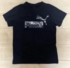 PUMA ブラック Tシャツ カモフラージュ 160