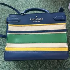 kate spade ストライプ ショルダーバッグ