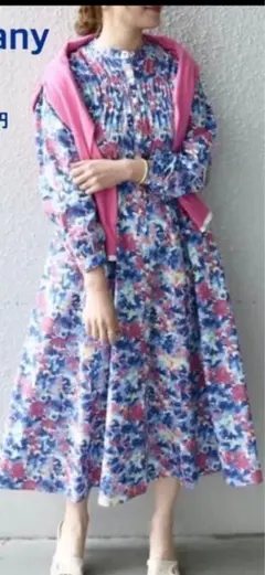 SHIPSany花柄シャツワンピース　フリーサイズ