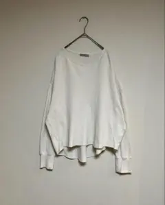 niko and… ワッフル長袖カットソー　スウェット　L ホワイト