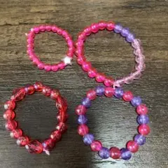 カラフルビーズ子供用ブレスレットセット