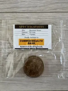 オーストラリア 5ドル記念硬貨 エリザベス2世 1988年