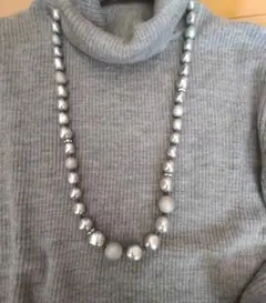 クードシャンス　シルバー パール風ネックレス