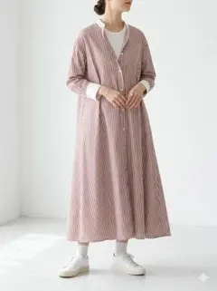 美品 ジャーナルスタンダードレリューム シャツワンピース ストライプ　Fサイズ