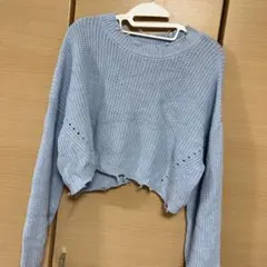 ショート丈 青
