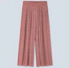 ユニクロ UNIQLO シフォンスカートプリーツパンツ レディース(ハ)