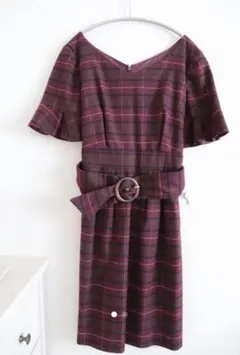 ジルバイジルスチュアート　マルチチェックワンピース