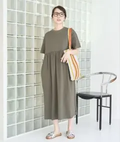 新品タグ付 FREAK'S STORE ウエスト ギャザー 切り替え ワンピース