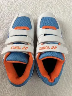 YONEX バドミントンシューズ ホワイト/ブルー/オレンジ