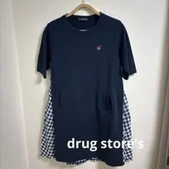美品drug store's（ドラッグストアーズ）半袖チュニックワンピース3のサムネイル