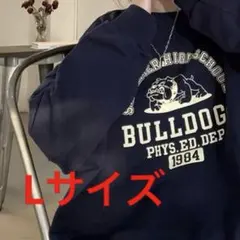 カレッジロゴ トレーナー 長袖Tシャツ オーバーサイズ 韓国 男女兼用