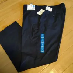 メンズ　パンツ　クール　イージーケアスラックス 紺
