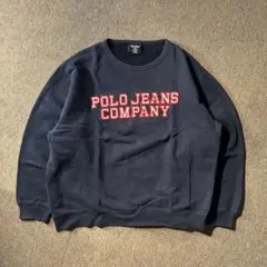 DX17 古着　ポロジーンズ　フルジップ　スウェット　グリーン　緑 2025年最新POLO JEANS メンズ トレーナー・スウェットの人気アイテム