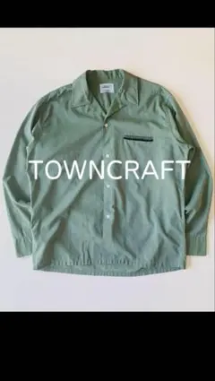 TOWNCRAFT 60s オープンカラーシャツ L グリーン TOWNCRAFT 60s オープンカラーシャツ L グリーン 60s TOWNCRAFT
