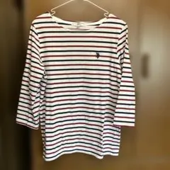 しまむら U.S. POLO ASSN. ストライプ 七分袖 Lサイズ