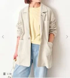 Spick & Span リネンシルクルーズジャケットのサムネイル