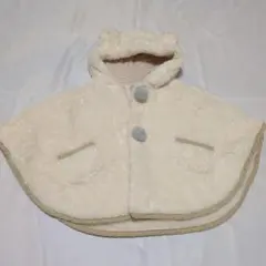 フード付きベビーポンチョ フリーサイズ