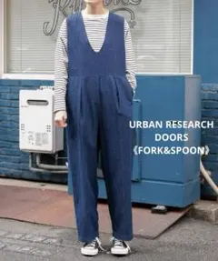 DOORS《FORK&SPOON》綿麻デニムオールインワン◆ONEWASH◆2のサムネイル