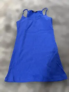 GRASP レディース　リブ編みキャミソール　ブルー　M