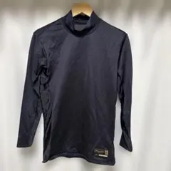 ミズノプロ 野球 アンダーシャツ L ネイビー 厚手 冬用 ハイネック