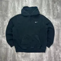 名作 銀タグ 90s NIKE ナイキ センタースウォッシュ パーカー ブラック