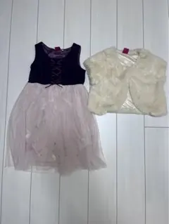 ドレスとファーコートセット　発表会用
