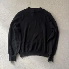 しまむら　シンプル　ハイネック　セーター 長袖　ニット　若干バルーン袖　ブラック