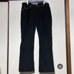 90〜00's DIESEL ポリコットン コーデュロイパンツ ディーゼル　黒