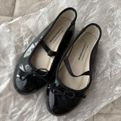 19 フォーマルシューズ　ゴムバンド　リボン　発表会　ピアノ　エナメル
