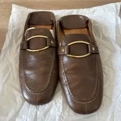 ISABEL MARANT ブラウンバックレスローファー 38