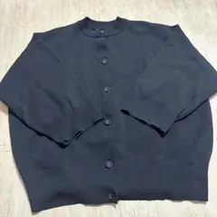 ジーナシス　 スポンディッシュアソートクルーカーディガン　ブラック