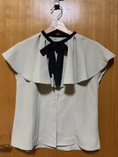 an another angelus 刺繍襟 長袖ブラウス ホワイト - メルカリ