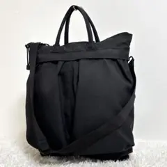 【極美品】 SML エスエムエル ヘルメットバッグ2way A4可 ブラックのサムネイル