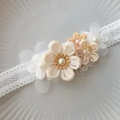 お食い初め♡お宮参り　初節句　つまみ細工　ベビーヘアバンド　ベビー袴　百日祝い