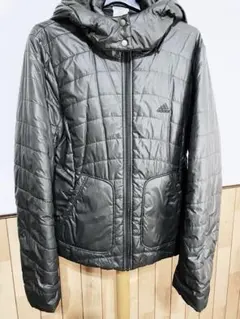 最終値下げ　adidas キルティングジャケット L オリーブグリーン