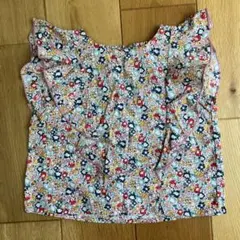 小花柄フリルトップス(pairmanon)
