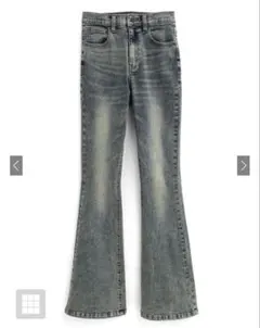 GRL ストレッチフレアデニムパンツ cu535 Lサイズ