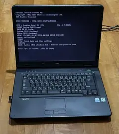 NEC ノートパソコン　PC-VY20MFZR6 ハードディスクなし