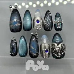 現品 ネイルチップ 爪ピアスなY2K