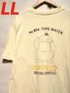 ポケモン コダック バックプリントTシャツLL