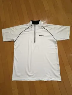 Kaepa ハーフジップ ポロシャツ 半袖 ホワイトMサイズ【美品】のサムネイル