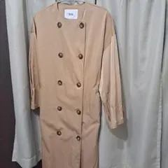 再値下げ　ビス　ベージュ　ロングトレンチコート